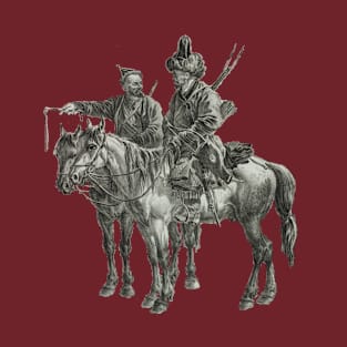 Steppe Nomads on Horseback T-Shirt