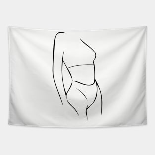 Beauty Body Line Art Tapestry