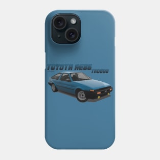 Toyota AE86 Trueno Blue Phone Case