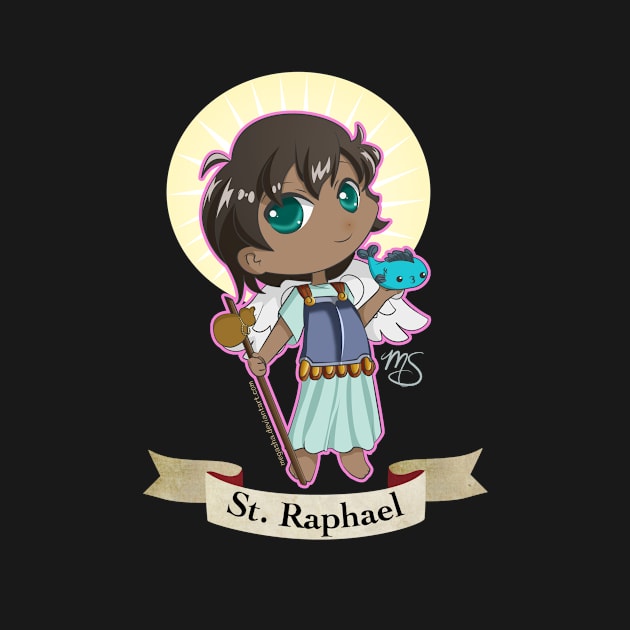 Chibi St. Raphael by Megasha