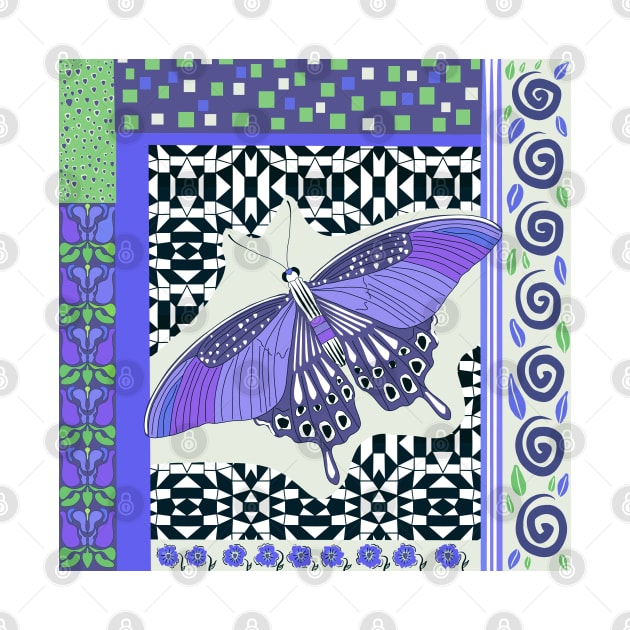 Blue Decorative Butterfly by Suneldesigns