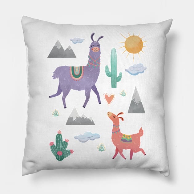 Llama Love Pillow by DreamBox