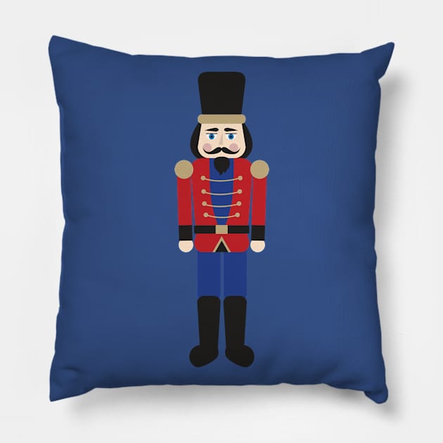 Merry Christmas Nutcracker Pillow by holidaystore