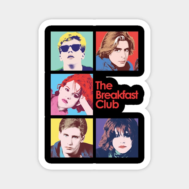 The Breakfast Club Movie 80s Retro Magnet by Ahana Hilenz