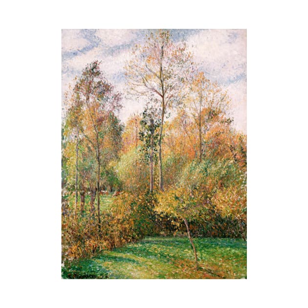 Autumn Poplars, Eragny by Camille Pissarro by Classic Art Stall