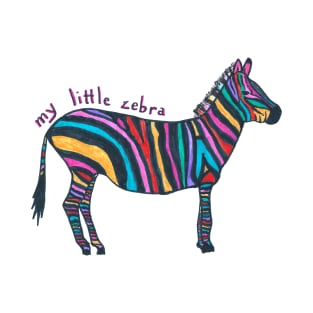 My Little Colorful Zebra T-Shirt