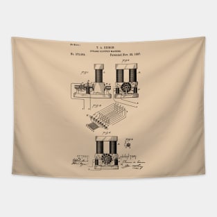 EDISON PATENT / Edison Patent Drawing 373584 Tapestry