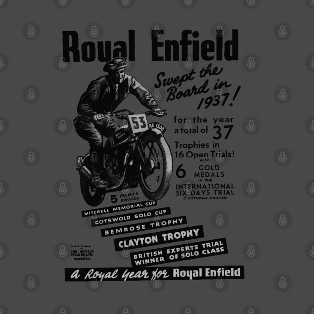 Gorgeous 1937 Royal Enfield Motorcycles by MotorManiac