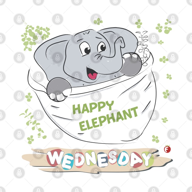 Happy Elephant - Wear it on every Wednesday by fraga-ro