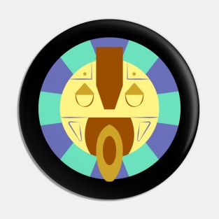 African Festival Mask Pin