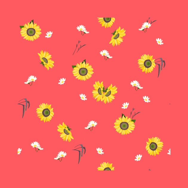 Summer Sunflower Pattern by AgathaHart