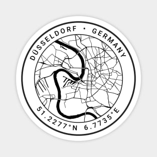 Dusseldorf Map Magnet