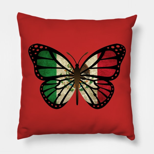 ButterFlag Mexico Pillow by pasnthroo