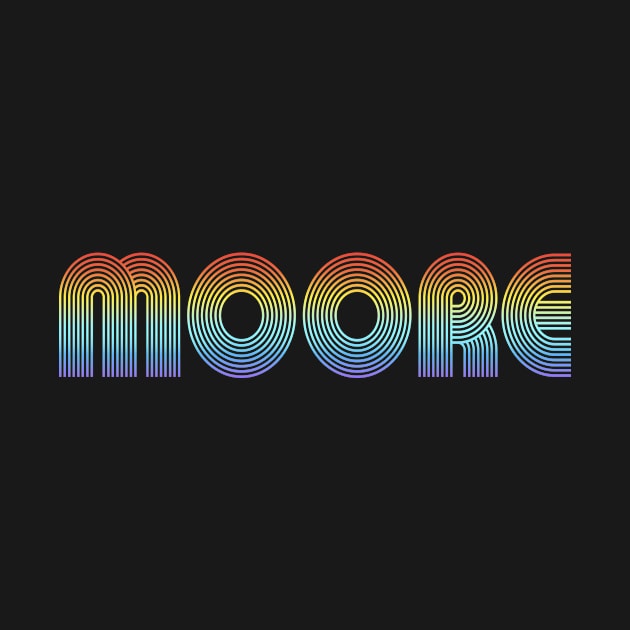 MOORE Rainbow Style Family Name by Salimkaxdew