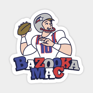 Bazooka Mac Jones Patriots Magnet