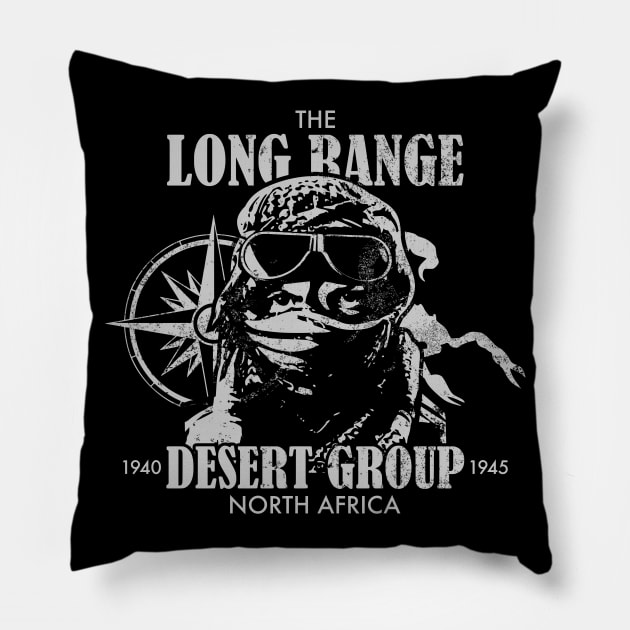 Long Range Desert Group (distressed) Pillow by TCP