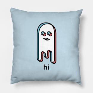 Friendly Ghost Glitch Pillow