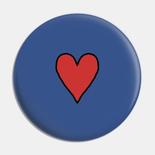 Small Red Heart of Love Pin