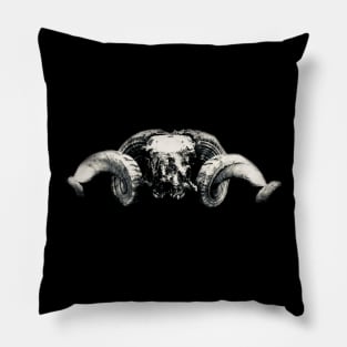 Ram Skull II / Swiss Artwork Photography Pillow