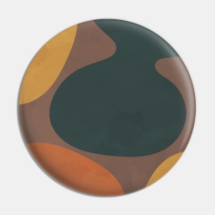 Nordic Earth Tones - Abstract Shapes 1 Pin