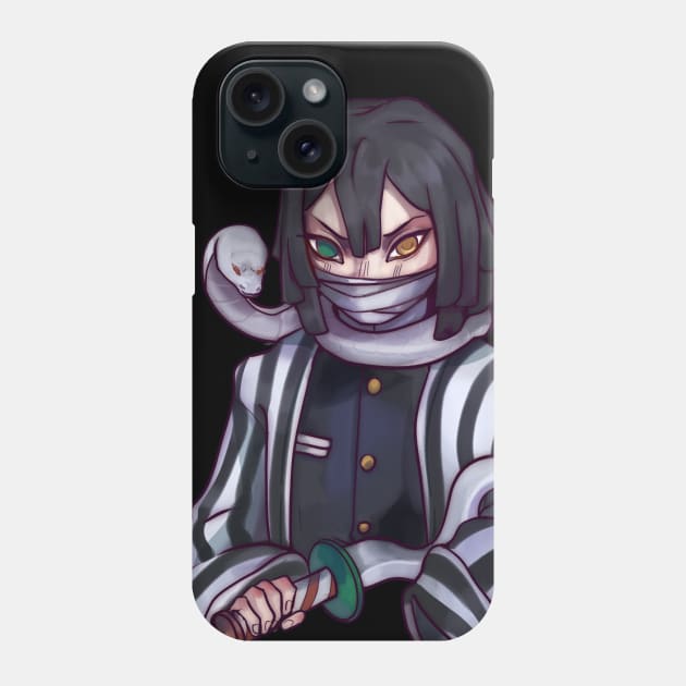 KNY- Iguro Obanai Phone Case by Antropix