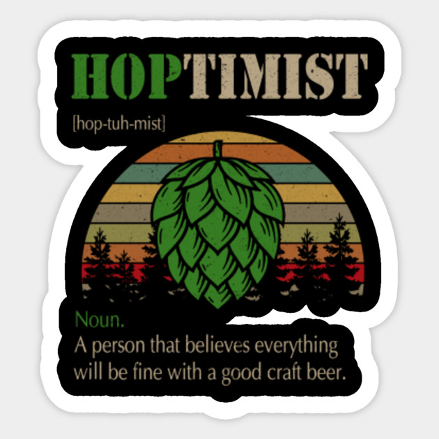 Hop Hops Beer Craft Sticker Decal Brew IPA Hop Graphic Pale Ale Brewing Brewery