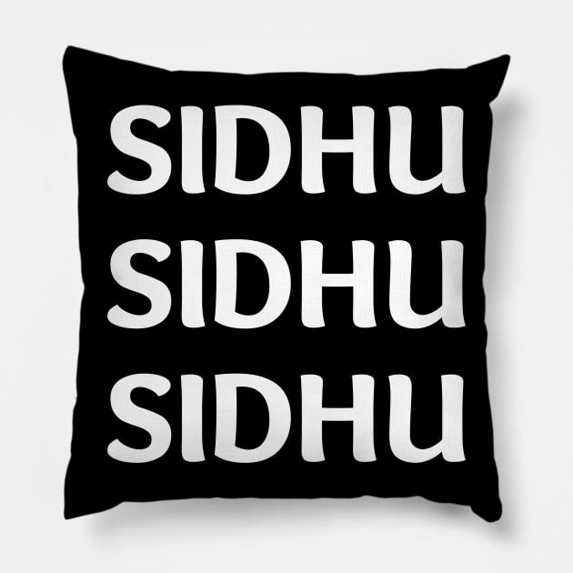 Sidhu Moosewala Punjabi Singer Pillow by who_rajiv