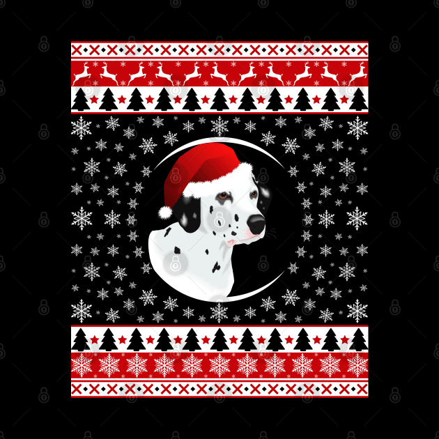 Dalmatian Santa Hat by Sleazoid