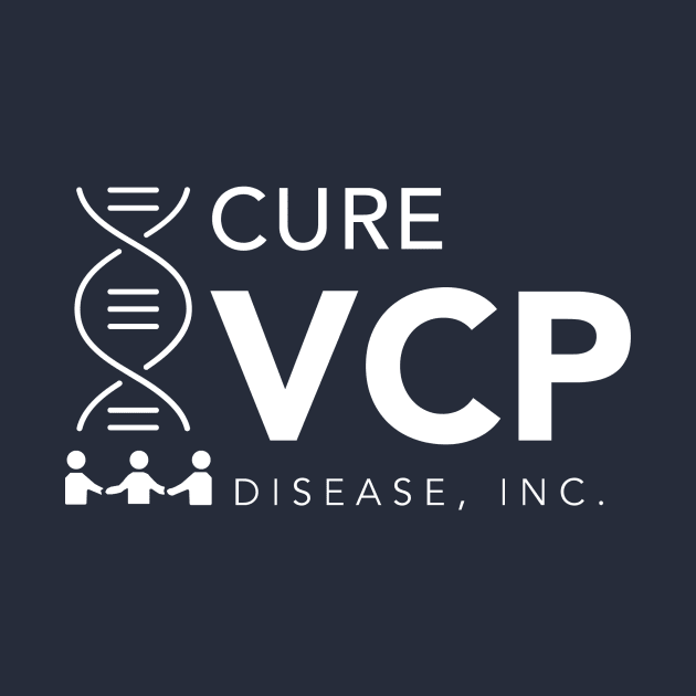 Refreshed Cure VCP Disease Logo - White by Cure VCP Disease