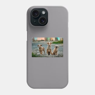 Three Little Dogs Phone Case