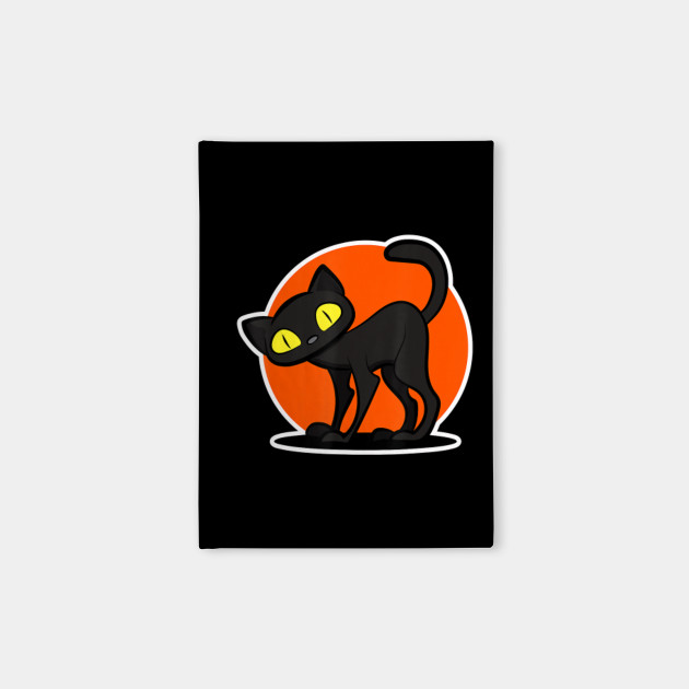 Funny Scary Halloween Cute Black Cat Women Men Kids Gift Funny