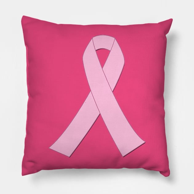 Pink Ribbon Pillow by Scarebaby