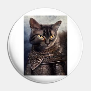 Armored knight cat: Burglar Pin