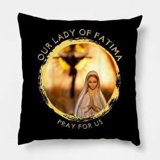 Our Lady of Fatima Rosary Prayer Holy Blessed Mary Catholic Pillow