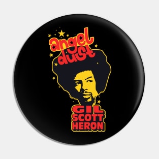 Gil Scott-Heron 'Angel Dust' Logo for Shirts & Apparel | Tribute to the Legendary Artis Pin