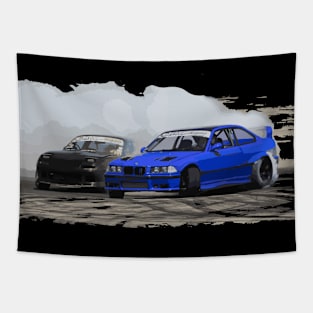 e36 lz 2jz drifting power slide Tapestry