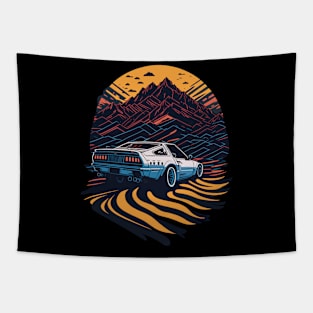 Ford Mustang Vintage Car Tapestry