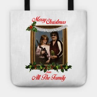 Gun Parrot Merry Christmas From All The Family Tote