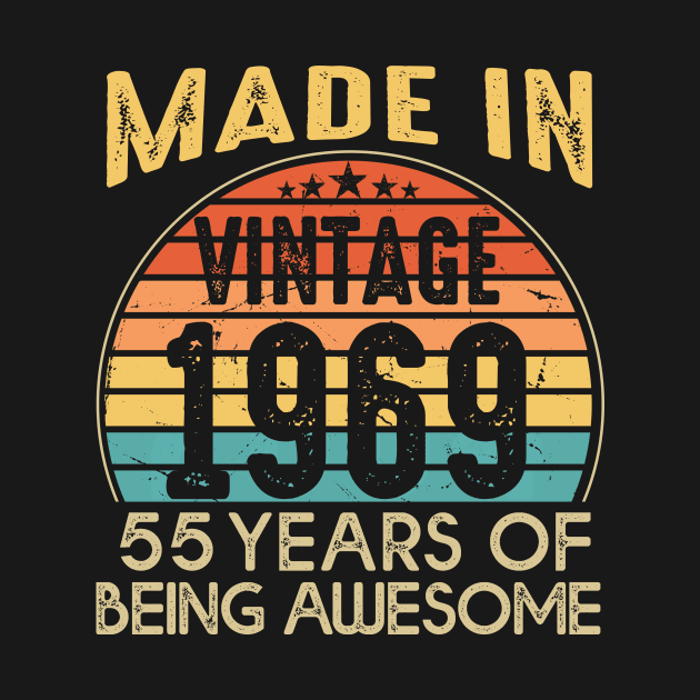 T4691969 Vintage 1969 55 Years Old Being Awesome by shattorickey.fashion