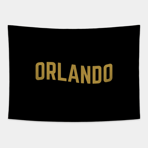 Orlando City Typography Tapestry by calebfaires
