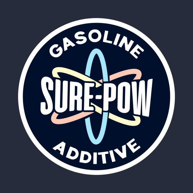 Sure-Pow Gasoline Additive (Redesigned - Dark Blue) by jepegdesign