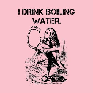 Flamingos Drink Boiling Water T-Shirt