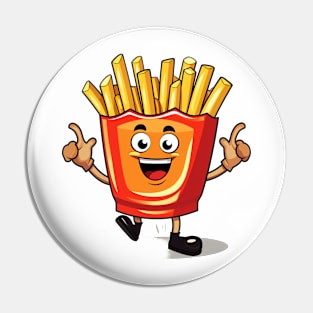 Cute French Fries T-Shirt Pin