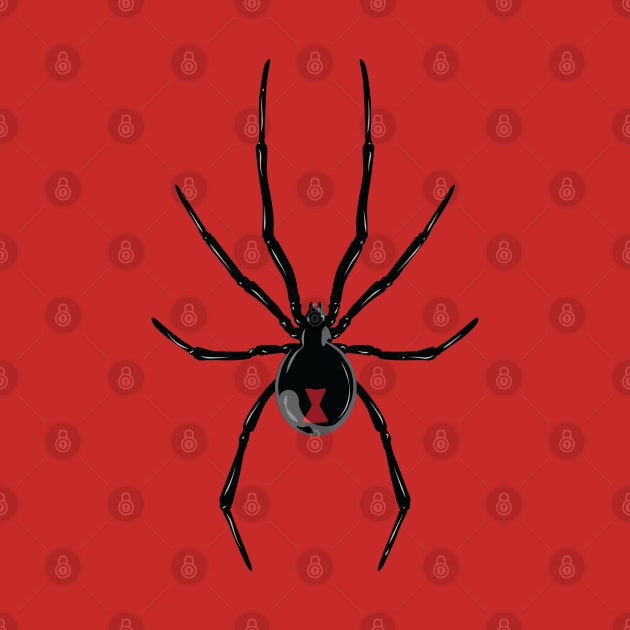 Black Widow Spider by Vector Deluxe