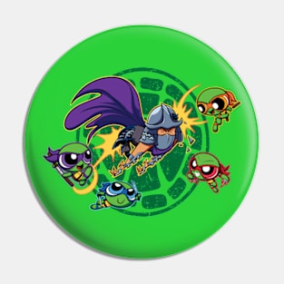 Powerpuff Turtles Pin