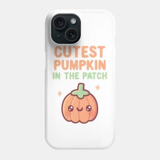 Cutest Pumpkin In The Patch Autumn Doodle Phone Case