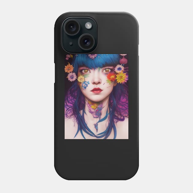 Beautiful Flower punked Snow White Phone Case by Zachariya420