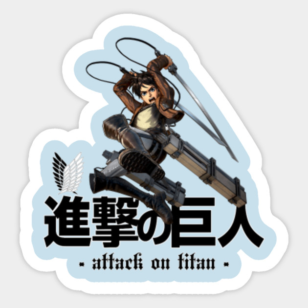 Eren Jaeger Shingeki No Kyojin Manga Sticker Teepublic