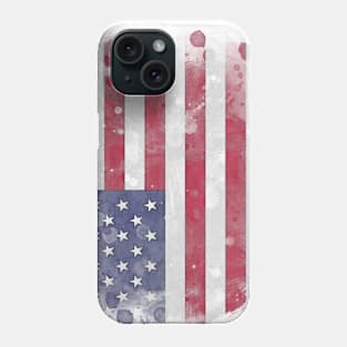 United States watercolor flag Phone Case