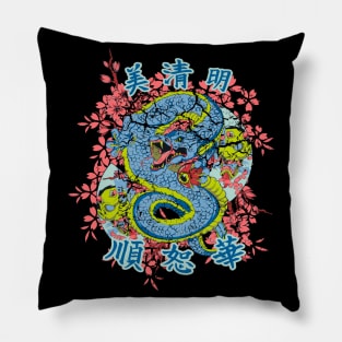 dragon holding eye spring Pillow